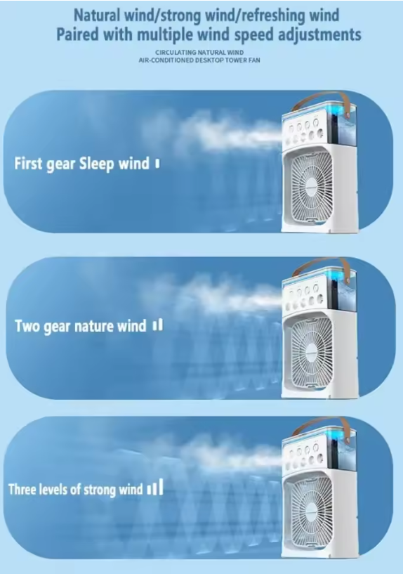 VENTILADOR ENFRIADOR PORTATIL  – Refrescante y Práctico para el Verano