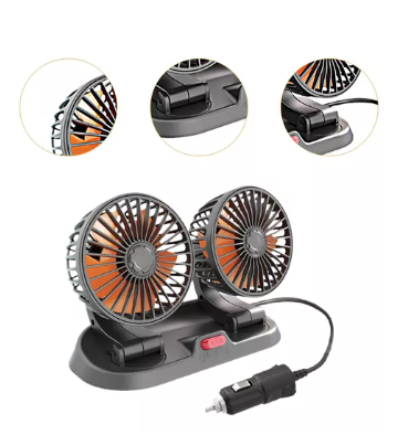 🌬️VENTILADOR DOBLE PARA CARRO🚗