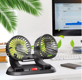 🌬️VENTILADOR DOBLE PARA CARRO🚗